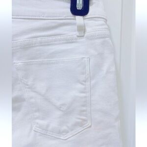 HUDSON Jeans white mid-rise skinny jeans. Size 26. $80